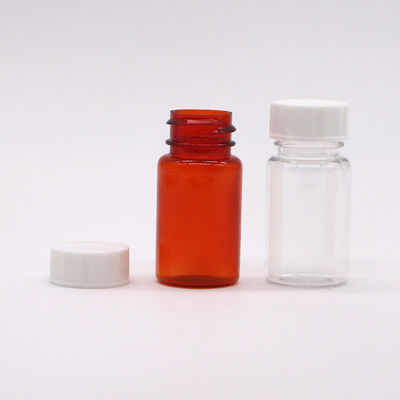 Matériau du collier PET 15 ml Bouteille en plastique de forme ronde pour le stockage de capsules de comprimés solides