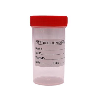 50 ml/60 ml tasse de collecte de selles en plastique en PP pour bouteille d'échantillon dans les fournitures de laboratoire