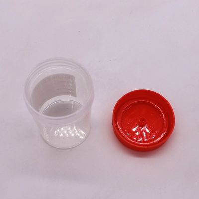 50 ml/60 ml tasse de collecte de selles en plastique en PP pour bouteille d'échantillon dans les fournitures de laboratoire