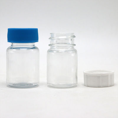 Bouteille en plastique PET de forme ronde de 15 ml pour le stockage de suppléments de médicaments