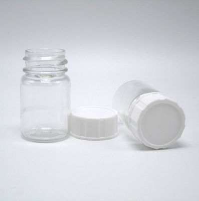 Bouteille en plastique PET de forme ronde de 15 ml pour le stockage de suppléments de médicaments