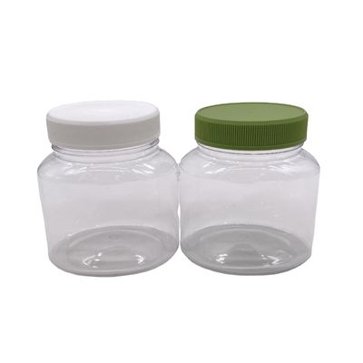Matériau de base PET 250 ml Bouteille en plastique de couleur personnalisable pour l'alimentation