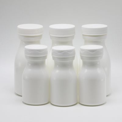 Écrou de fermeture de la capuche de type 60 ml Boule en forme de bouteille en plastique HDPE pour le stockage de suppléments