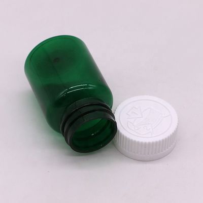 Bouteilles de pilules en plastique en PET de 50cc 32 mm avec un capuchon anti-enfants