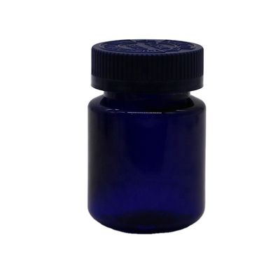 Bouteille de comprimés en PET de 120 ml avec capuchon de sécurité pour pharmacie