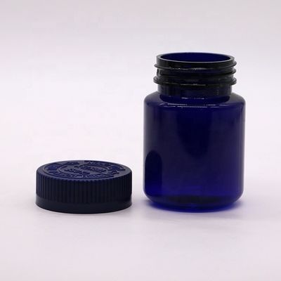 Bouteille de comprimés en PET de 120 ml avec capuchon de sécurité pour pharmacie