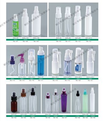 Matériau PE 70 ml/50 ml Bouteille en plastique pour pulvérisation nasale