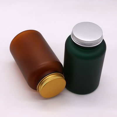 Bouteille en plastique médical en PET de 250 ml avec finition mate / gelée et différentes options de couleurs