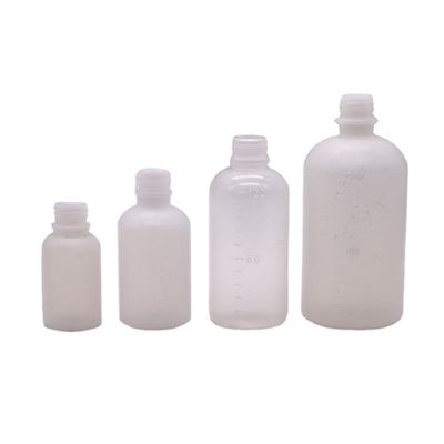 Bouteille de liquide PE de 100 ml/200 ml avec balance et bouchon de sécurité pour enfants inclus dans l'offre