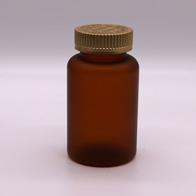 Bouteille en plastique médical en PET de 250 ml avec finition mate / gelée et différentes options de couleurs