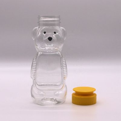 200 ml de pots de miel en plastique en PET pour ours et bouteille portable créative pour étudiants