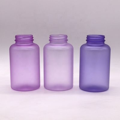 Récipients pharmaceutiques 400 ml Bouteilles de pilules en PET de couleur personnalisées avec capuchon à vis
