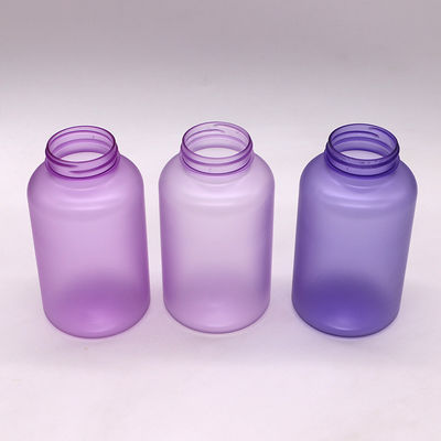Récipients pharmaceutiques 400 ml Bouteilles de pilules en PET de couleur personnalisées avec capuchon à vis