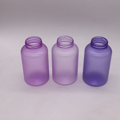 Récipients pharmaceutiques 400 ml Bouteilles de pilules en PET de couleur personnalisées avec capuchon à vis