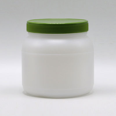 Pain 1L / 4L poudre de protéines en HDPE à bouche large Entreposage alimentaire avec capuchon à vis et revêtement à induction thermique en aluminium