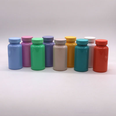 Bouteille de pilules en capsules en PET de 150 ml en différentes couleurs personnalisables pour la médecine orale solide