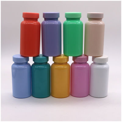 Bouteille de pilules en capsules en PET de 150 ml en différentes couleurs personnalisables pour la médecine orale solide