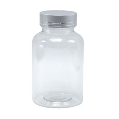 Bouteille en plastique PET transparente de 175 ml Boston Round pour les contenants de médicaments colorés personnalisés