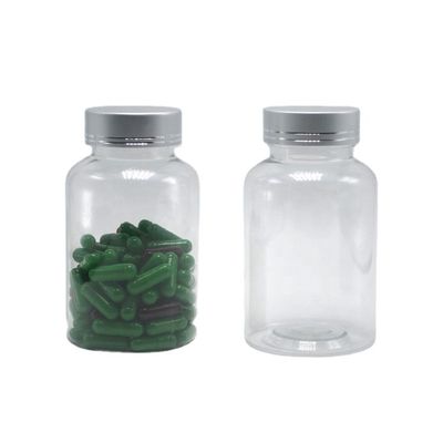 Bouteille en plastique PET transparente de 175 ml Boston Round pour les contenants de médicaments colorés personnalisés