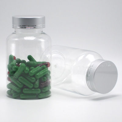 Bouteille en plastique PET transparente de 175 ml Boston Round pour les contenants de médicaments colorés personnalisés