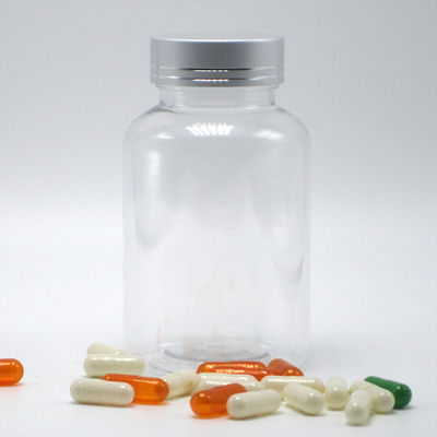 Bouteille en plastique PET transparente de 175 ml Boston Round pour les contenants de médicaments colorés personnalisés