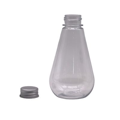 Conservation des médicaments 250 ml Bouteille de liquide en plastique HDPE de forme unique avec logo personnalisé et couvercle en aluminium