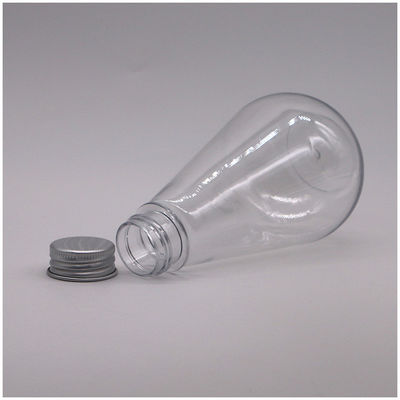 Conservation des médicaments 250 ml Bouteille de liquide en plastique HDPE de forme unique avec logo personnalisé et couvercle en aluminium
