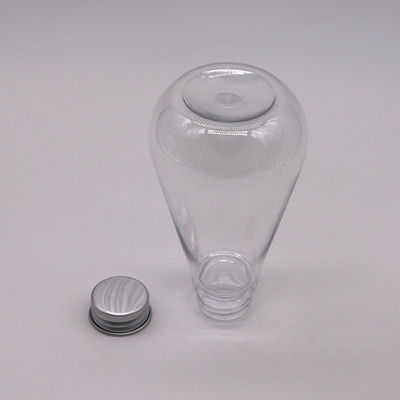 Conservation des médicaments 250 ml Bouteille de liquide en plastique HDPE de forme unique avec logo personnalisé et couvercle en aluminium