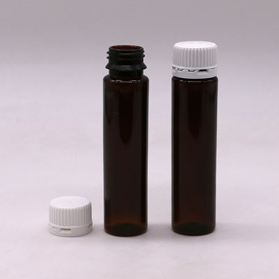 Bouteille en plastique liquide pour bouche mince en forme ronde en PET de qualité alimentaire de 30 ml avec couvercle anti-altération