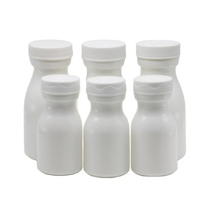 Bouteille en plastique HDPE blanche de 60 ml pour un rangement pratique des comprimés et capsules solides