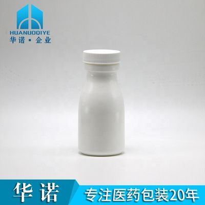 Bouteille en plastique HDPE blanche de 60 ml pour un rangement pratique des comprimés et capsules solides