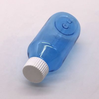 Bouteille en PET pour sirop de toux de qualité pharmaceutique avec bouchon à vis et logo personnalisé