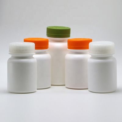 Ronde 225 ml 7,5 oz plastique contenant de médicament HDPE supplément porte-bouteille couvercle d' engrenage