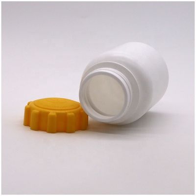 Ronde 225 ml 7,5 oz plastique contenant de médicament HDPE supplément porte-bouteille couvercle d' engrenage