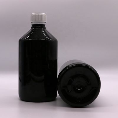 500 ml/16,9 oz PET Bouteille de sirop en plastique Supplément de médicament liquide Récipient avec couvercle