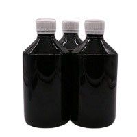 500 ml/16,9 oz PET Bouteille de sirop en plastique Supplément de médicament liquide Récipient avec couvercle