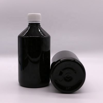 500 ml/16,9 oz PET Bouteille de sirop en plastique Supplément de médicament liquide Récipient avec couvercle