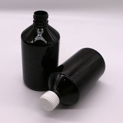 500 ml/16,9 oz PET Bouteille de sirop en plastique Supplément de médicament liquide Récipient avec couvercle