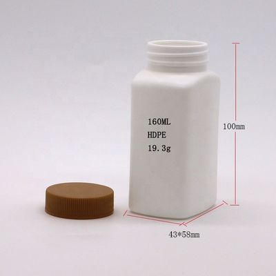 Autres médicaments Couleur personnalisée HDPE 160 ml Bouteille de médicaments de forme unique avec plusieurs couvercles