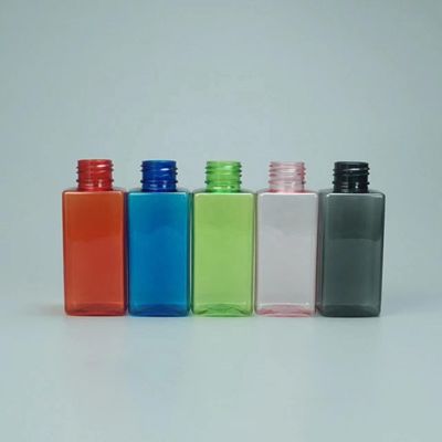 Impression par écran 100 ml PET Bouteille de pulvérisateur à déclencheur en forme carrée avec crochet mental portable
