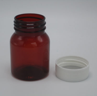 Emballage des pilules de voyage Boîtes de 50 ml vides de pilules en plastique portables avec un bouchon à vis blanc