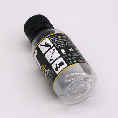 Bouteille à écailles en PET à vis de 100 ml/60 ml de sirop de base de matière en PET