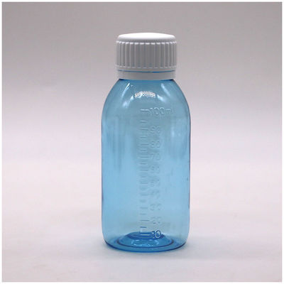 Bouteille à écailles en PET à vis de 100 ml/60 ml de sirop de base de matière en PET