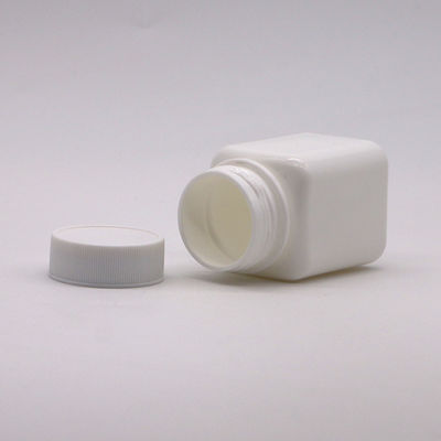 Bouteille en plastique carré en HDPE de couleur personnalisée de 60 ml pour comprimé