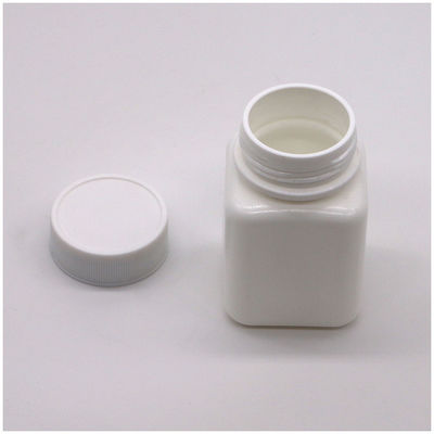 Bouteille en plastique carré en HDPE de couleur personnalisée de 60 ml pour comprimé