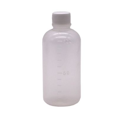Médecine 100 ml PET Liquide Bouteille en plastique vide avec échelle et couleur personnalisable