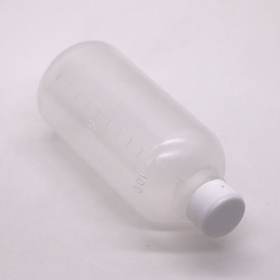 Médecine 100 ml PET Liquide Bouteille en plastique vide avec échelle et couleur personnalisable