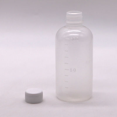 Médecine 100 ml PET Liquide Bouteille en plastique vide avec échelle et couleur personnalisable