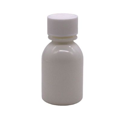 Récipient à couvercle pour enfants 60 ml PE Bouteille de médicament liquide oral blanc pour sirop de toux