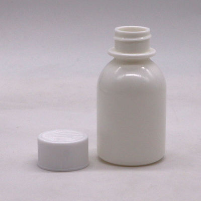 Récipient à couvercle pour enfants 60 ml PE Bouteille de médicament liquide oral blanc pour sirop de toux